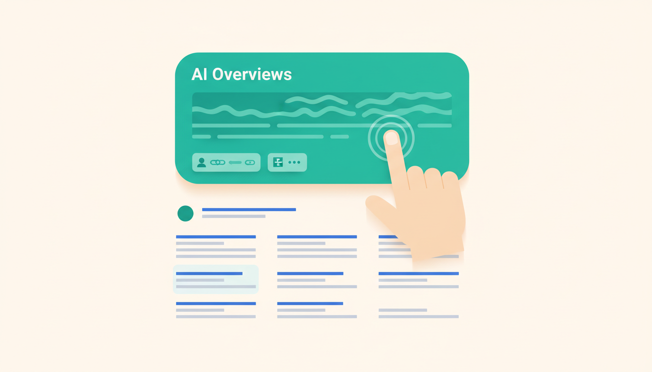 Google AI Overviews: What They Are, How They Work, and SEO Implications — illustration